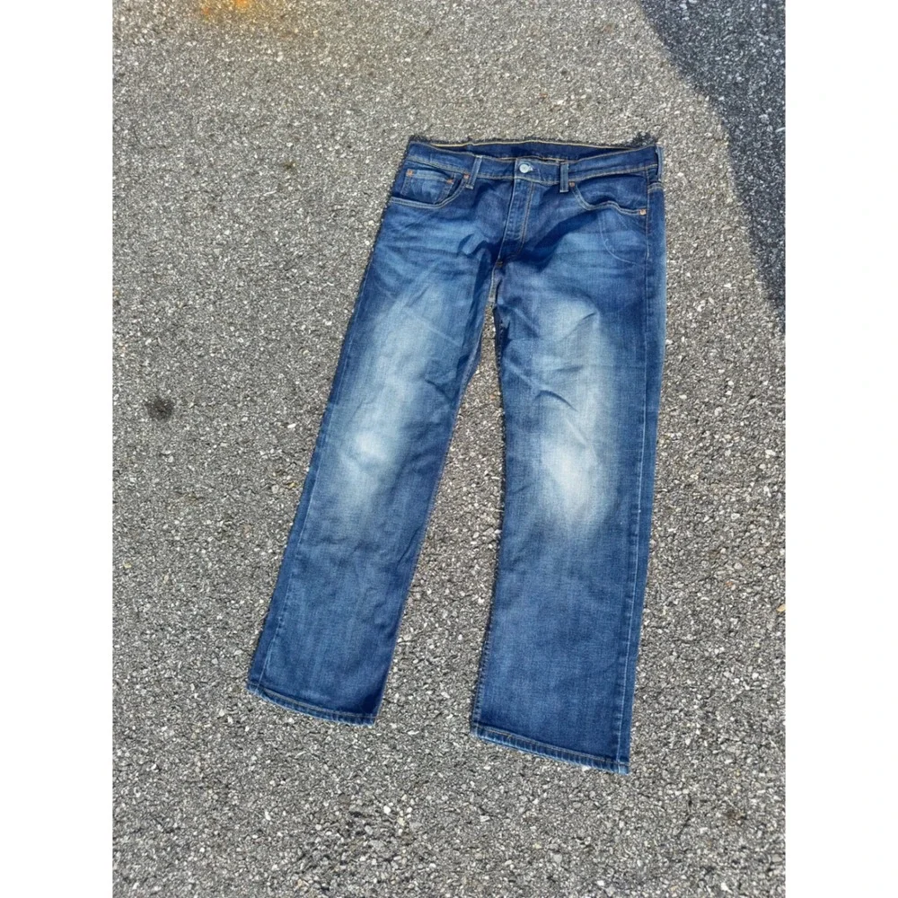 Levis 569 Loose Straight Leg Jeans Mens 34x30 Medium Wash Blue Denim Pants